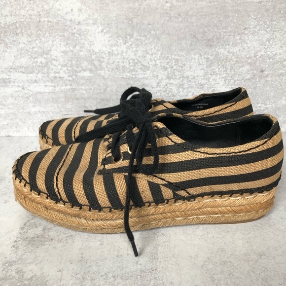 Alice And Olivia Rory Platform Lace Up Espadrilles EU 38.5 - Picture 5 of 13
